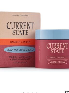 Current State NIP Bamboo + Amino Mega Moisture Cream — Pink Jar with Blue Lid